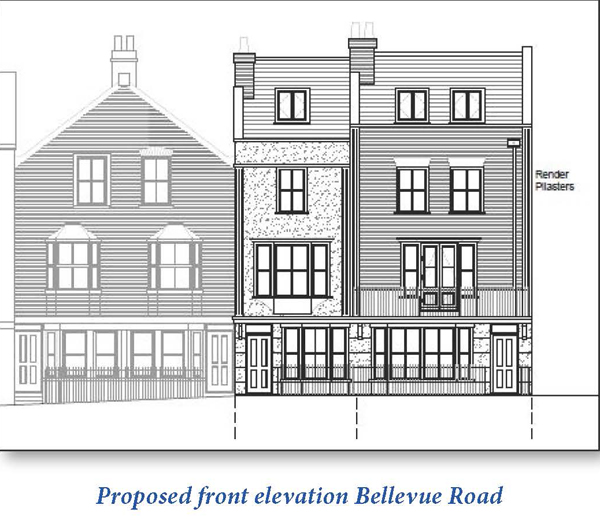 Lot: 72 - SITE WITH PLANNING FOR FIVE HOUSES IN TOWN CENTRE -